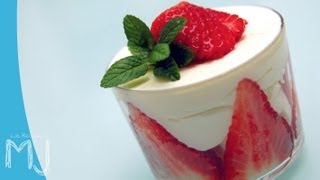 FRESAS CON MASCARPONE ¡El mejor y más sencillo postre [upl. by Melessa]