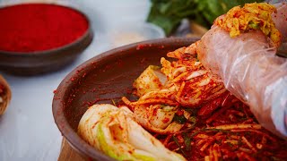 Kimchi how its made  Korean Traditions [upl. by Acirred]