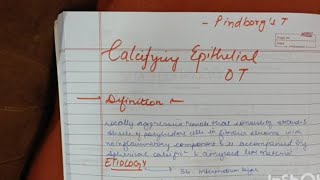 Calcifying Epithelial Odontogenic Tumour Pindborgs Tumour Odal Pathology [upl. by Liva]