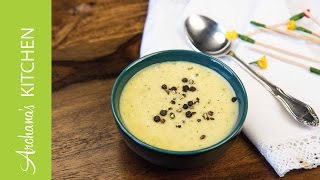 Vegetarian Corn Chowder Soup Recipe by Archanas Kitchen [upl. by Aihtekal]