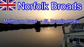 Norfolk Broads Malthouse Broad → St Benets Abbey [upl. by Alyahsal]