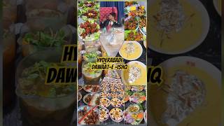 Hyderabadi dawaat e ishq  marriage food  valima dinner food shorts [upl. by Amerak807]