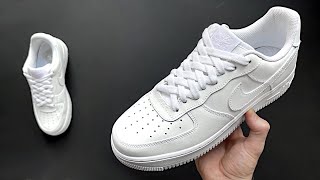 COMMENT LACER NIKE AIR FORCE 1 LOW DIAMOND MEILLEURE FAÇON [upl. by Aiuqcaj]