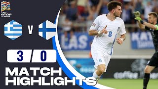 Greece vs Finland  30  Highlights  UEFA Nations League 202425  ελλαδα φιλανδια [upl. by Yregram]