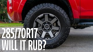 BFGoodrich KO2  28570R17  Will It Rub [upl. by Arvell]