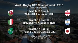 World Rugby U20 Championship Day 3  Ireland U20 v Georgia U20 [upl. by Fowler]