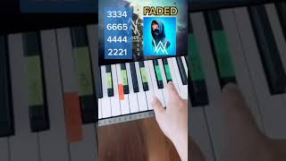 FADED  Alan Walker PIANO TUTORIAL EASY Piano Fácil Con Números [upl. by Lednem]