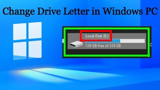 How To Change Drive Letters In Windows 10 [upl. by Sukramaj]