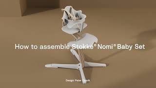 So bauen Sie das Stokke® Nomi® Baby Set und den Stokke® Gurt für Nomi® zusammen [upl. by Airbas116]