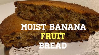 How to Make A Moist BANANA BreadHealthy Option [upl. by Uwkuhceki]