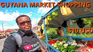 BIG SUNDAY MARKET Shopping in GUYANA Plaisance Market [upl. by Nessy]