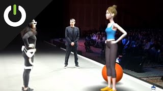 CES 2020 Samsung Casually Shows Off AR Glasses In Exercise Demo [upl. by Stefania963]