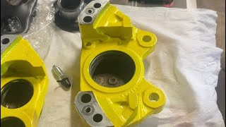 Rebuilding a 1965 Volvo 122s caliper Girling style on a single circuit brake system [upl. by Aramot]