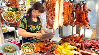 Morning Vietnam Food Market Tour  Filled with grilled and roasted meat fruits vegetablesEnjoy [upl. by Weiser]