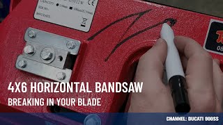 Breaking in Your Saw Blade  4x6 Bandsaw  Robs Garage [upl. by Elleraj]