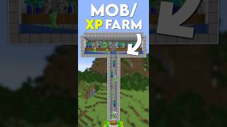 Minecraft Easiest XP Farm Mob XP Farm Tutorial  Shorts [upl. by Eatnom]