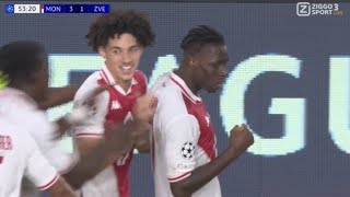 Wilfried Singo Amazing Goal Monaco vs Crvena zvezda 51 All Goals and Extended Highlights [upl. by Tammie]