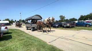 Greensburg Indiana power from the past wagon train 8192023 [upl. by Yokum]