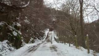 Winter Drive From Pitlochry To Foss Highland Perthshire Scotland [upl. by Mighell]