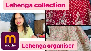 How to organise lehenga perfectly with Meesho organiser  My lehenga collection  meesho organised [upl. by Darton]