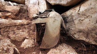 Archaeologists unearth Greek helmet which may rewrite history of ancient tribal people [upl. by Giliane211]