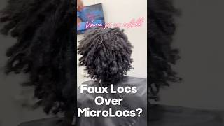 Install FAUX LOCS over 400 MICROLOCS locs fauxlocs microlocs loctransformationshorts hair [upl. by Lenee]