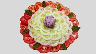 Salad Decoration Ideas  Salad decoration ideas for school competition Vegetable salad decoration [upl. by Kronick268]