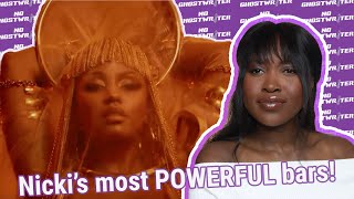 Ganja Burn  Nicki Minaj reaction  breakdown QUEEN album [upl. by Neved706]