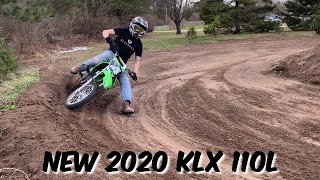 New KLX 110L amp New Track [upl. by Wilkison]