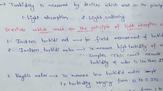 Physical water quality  Turbidity  Turbidity devices  Nephelometer  NTU [upl. by Haidebej641]