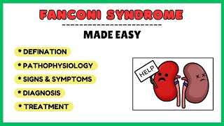 Fanconi syndrome pathophysiology symptoms diagnosis treatment pathology made easy [upl. by Elleoj]