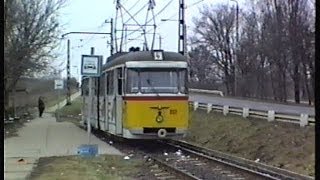 19960114 Vezérállásban Szeged 4es villamos Kecskés  Tarján FVV807 és más Bengálik mindenfelé [upl. by Norej]