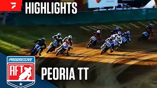 American Flat Track at Peoria TT 72824  Highlights [upl. by Arratoon]