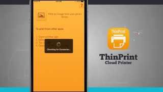 ThinPrint Cloud Printer iPhone App Demo  State of Tech [upl. by Hammond850]