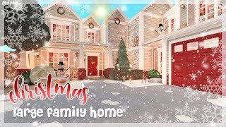 Bloxburg  2 Story Christmas Family Home  Roblox  House Build [upl. by Dulcle]