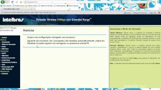 Como Configurar AP Intelbras WRG 240E como cliente [upl. by Ayikin]