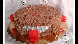 How to make chocolate monster cake  TORT CZEKOLADOWY POTWÓR [upl. by Otnicaj]