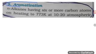 Aromatisation of alkanes [upl. by Damali]