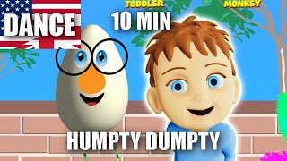 Humpty Dumpty  Dance compilation 10 min Inspired by Just Dance  for kids [upl. by Grani]