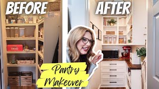 Dream Pantry Makeover START TO FINISH  DIY Pantry Remodel [upl. by Thgiled]