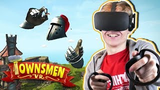 AGE OF EMPIRES IN VIRTUAL REALITY  Townsmen VR Oculus Touch Gameplay [upl. by Jasun]