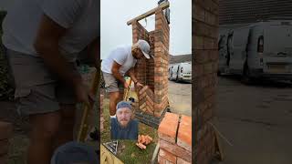 Geiler Pfeiler bau comedy baustelle bricklayer funny bricklaying [upl. by Kubiak]