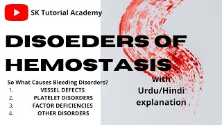 Bleeding disorders  Disorders of hemostasis [upl. by Lawlor]