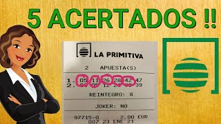 👨🏼‍🎓👩🏼‍🎓🏆5 ACERTADOS EN LA PRIMITIVA  Y PRONOSTICO DE ESTA SEMANA ✅📄 [upl. by Schlesinger240]