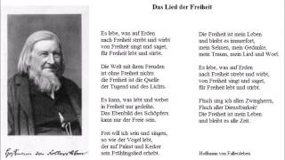 Das Lied der Freiheit Worte Hoffmann von Fallersleben  Christoph Holzhöfer [upl. by Evander836]