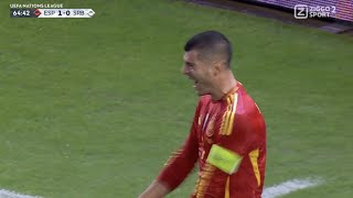 Álvaro Morata Goal Spain Vs Serbia 20 All Goals Analysis amp Extended Highlights [upl. by Ttej]