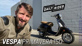 2022 Vespa Primavera 150 Review  Daily Rider [upl. by Notyarb]