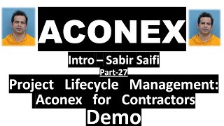 Aconex Demo for Project Management for Documentation I Sabir Saifi [upl. by Nygem]