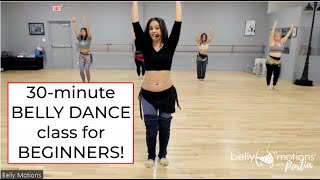 30minute Beginner Belly Dance Class with Portia [upl. by Staci244]