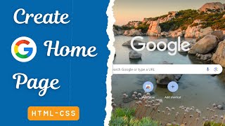 How To Create google Home Page With HTMLCSS  Get Knowledge [upl. by Manara]